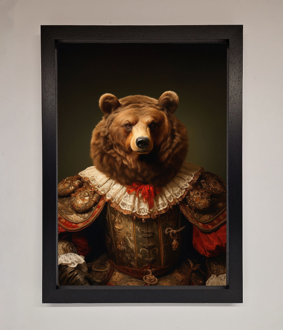 Rennaissance Bear Framed Poster print