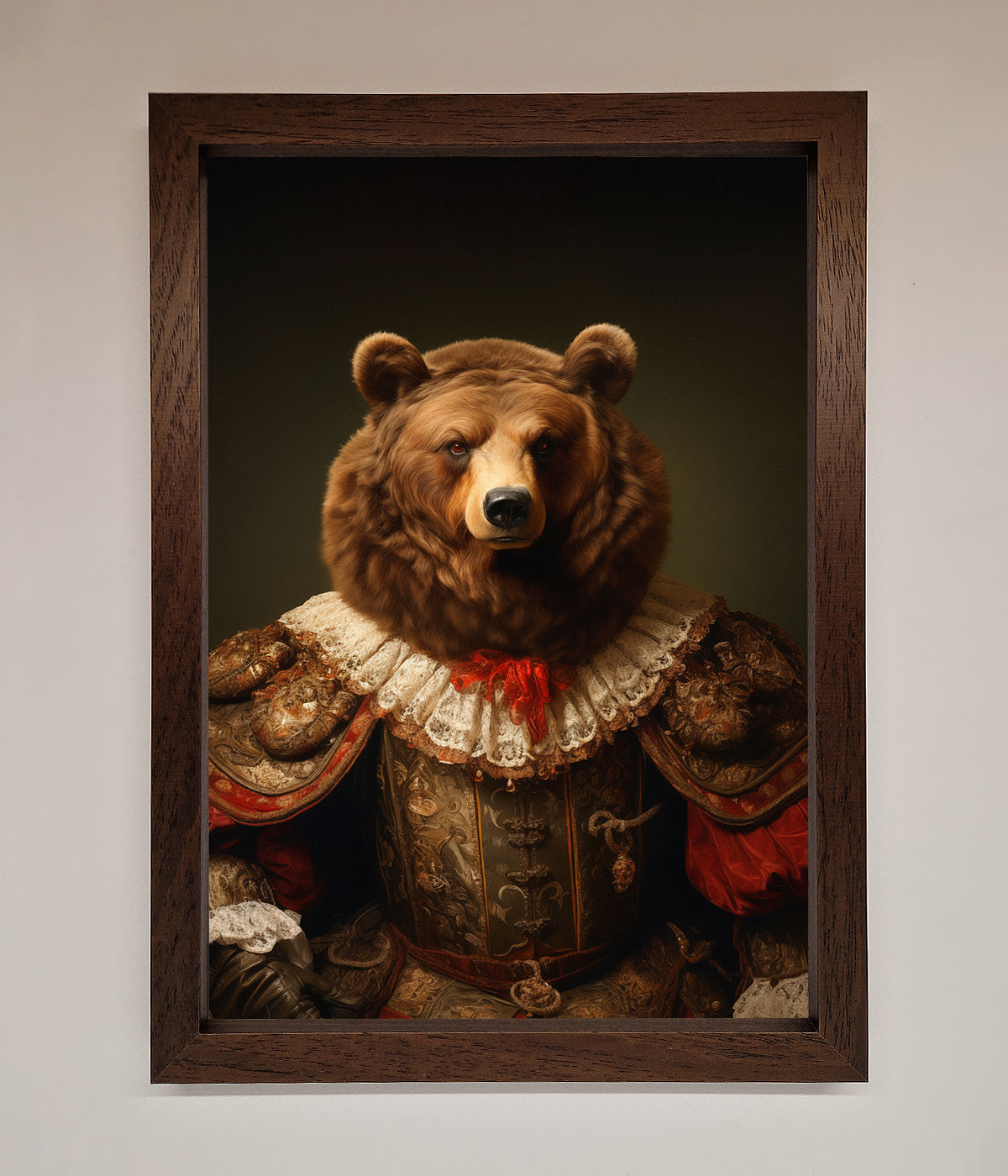 Rennaissance Bear Framed Poster print