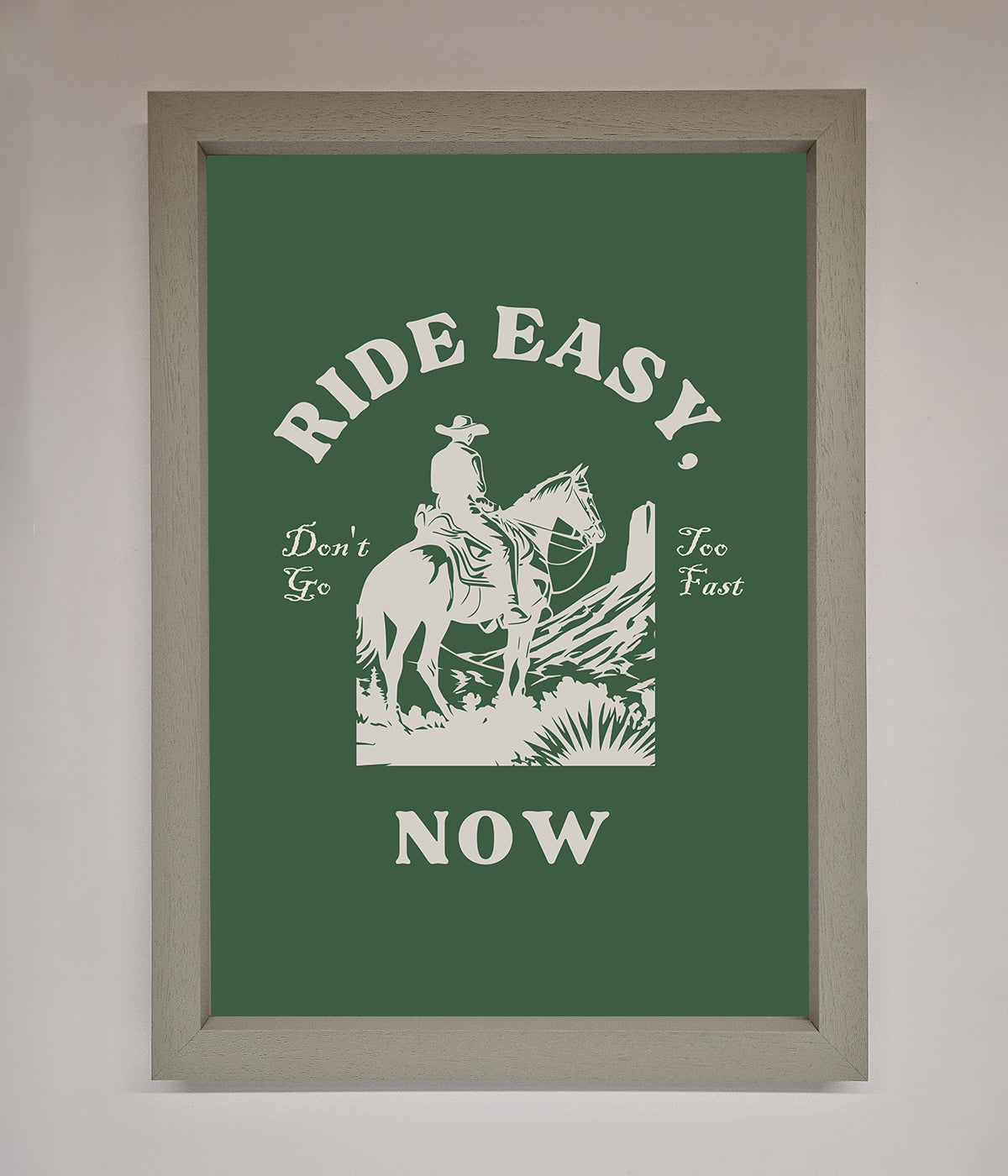 Ride Easy Now Framed Poster print