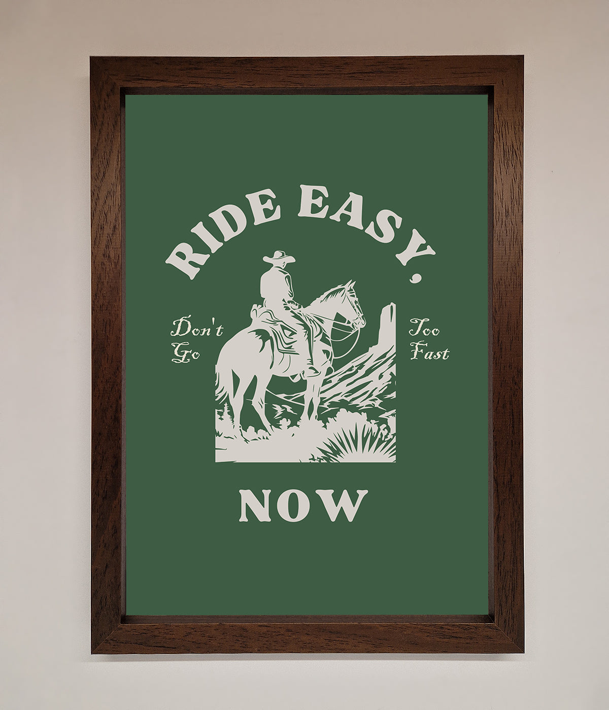 Ride Easy Now Framed Poster print