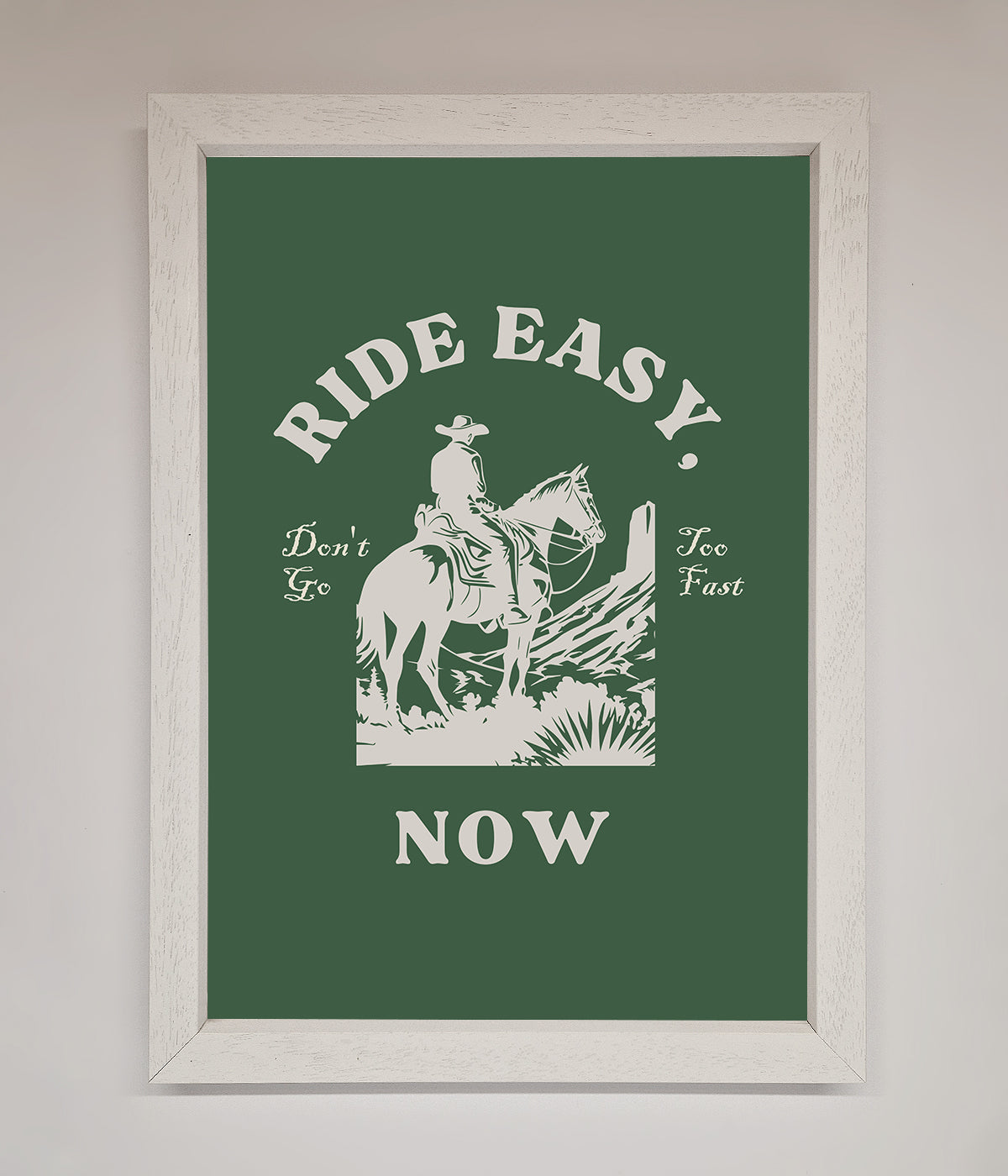 Ride Easy Now Framed Poster print