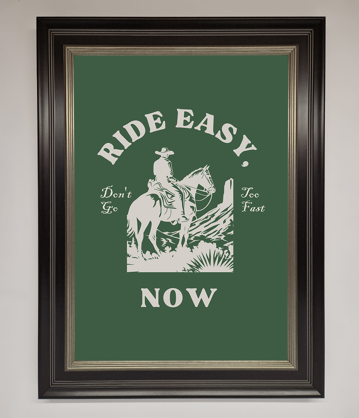 Ride Easy Now Framed Poster print