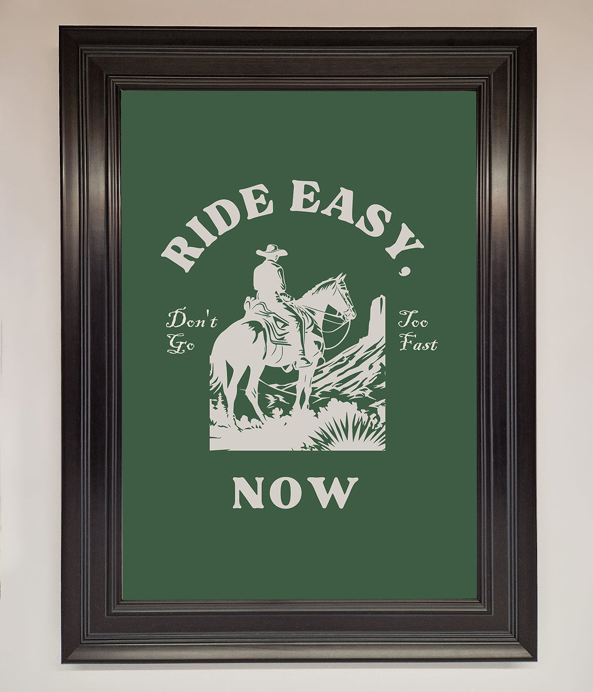 Ride Easy Now Framed Poster print