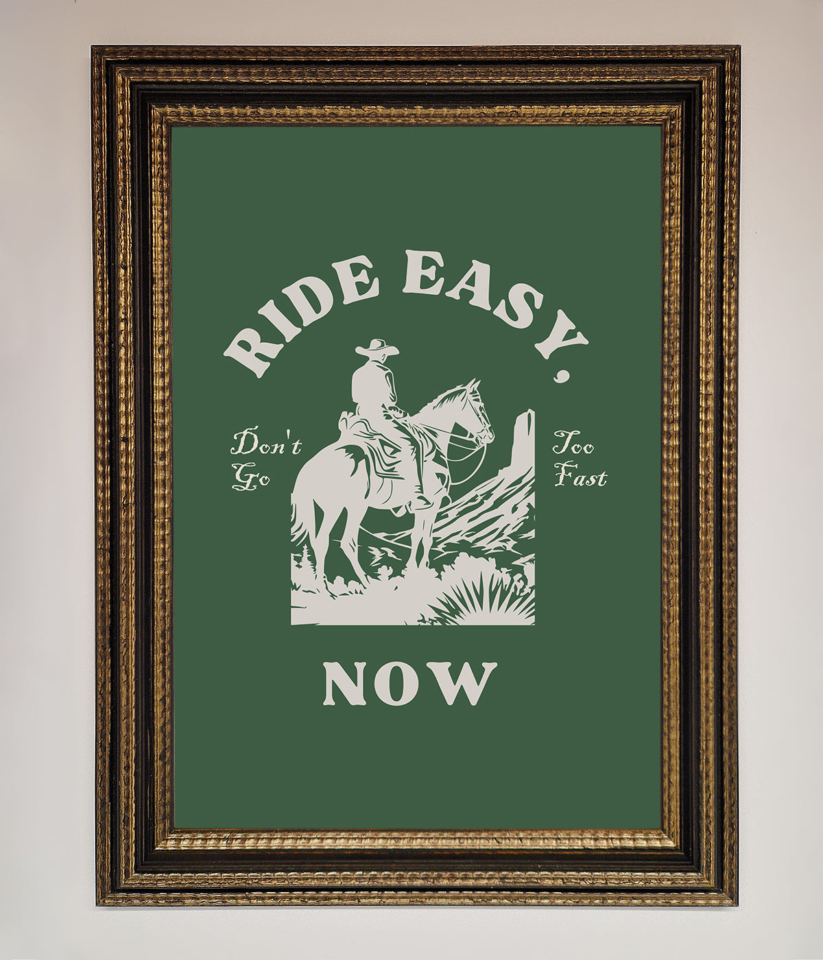 Ride Easy Now Framed Poster print