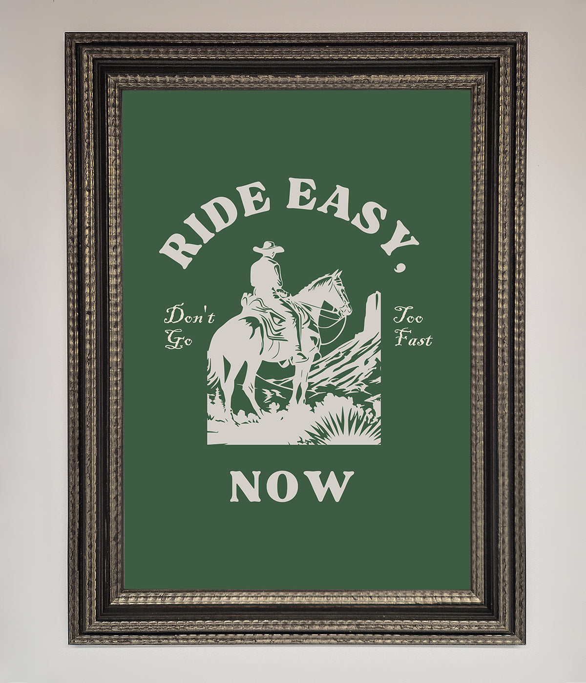 Ride Easy Now Framed Poster print