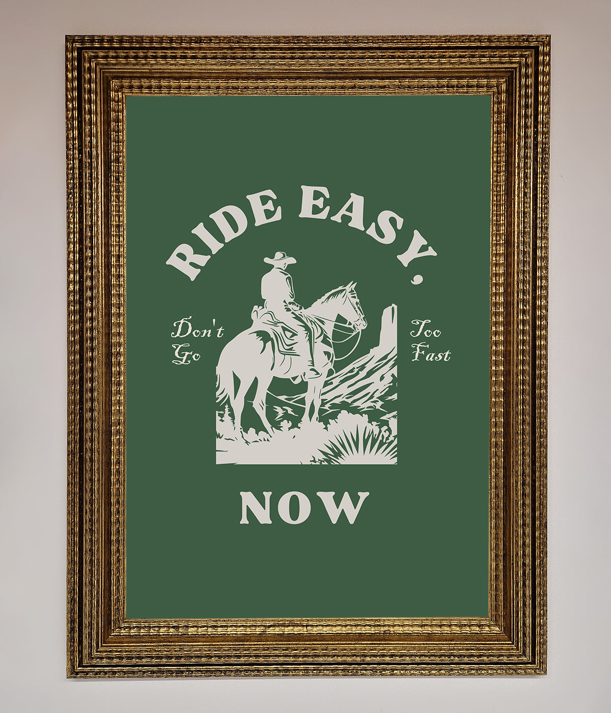 Ride Easy Now Framed Poster print