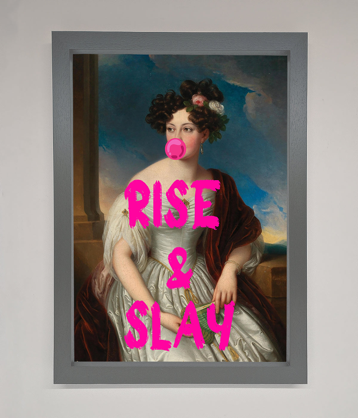 Rise And Slay Framed Wall Art print