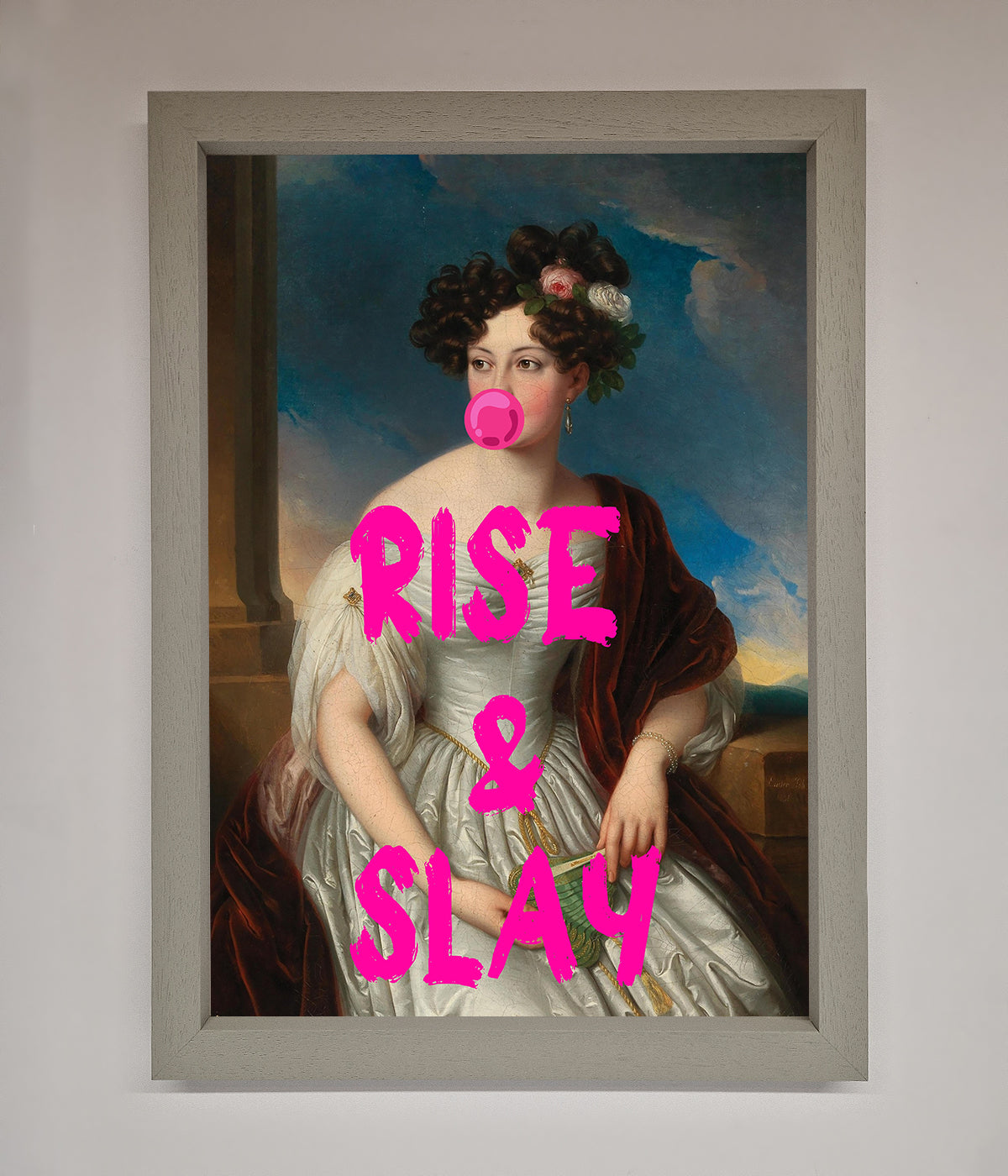 Rise And Slay Framed Wall Art print