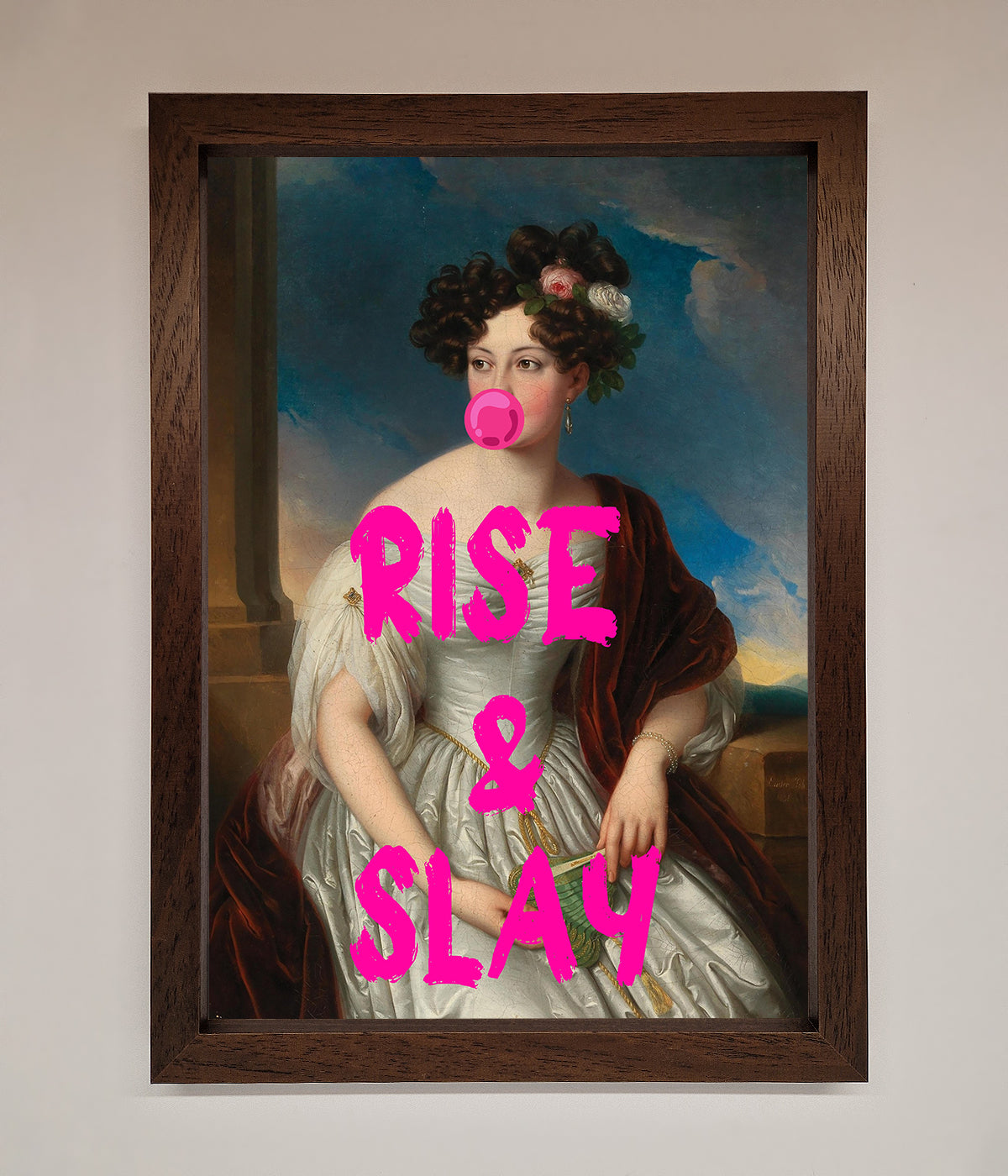 Rise And Slay Framed Wall Art print