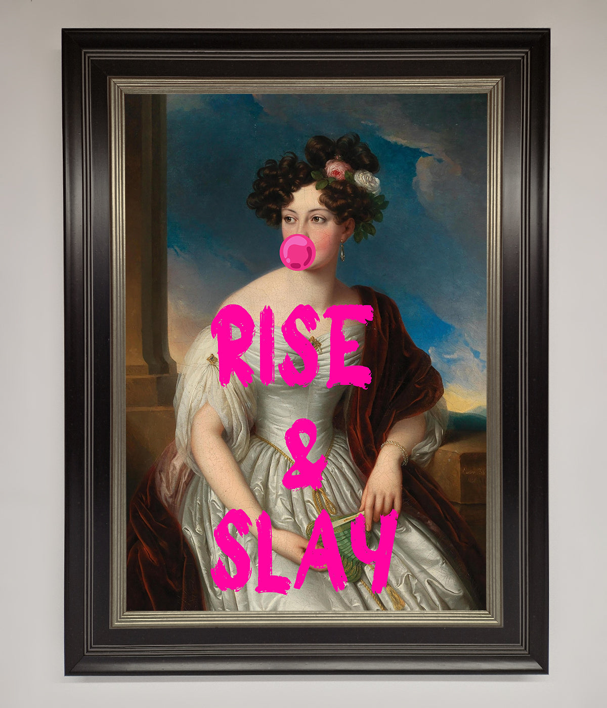 Rise And Slay Framed Wall Art print