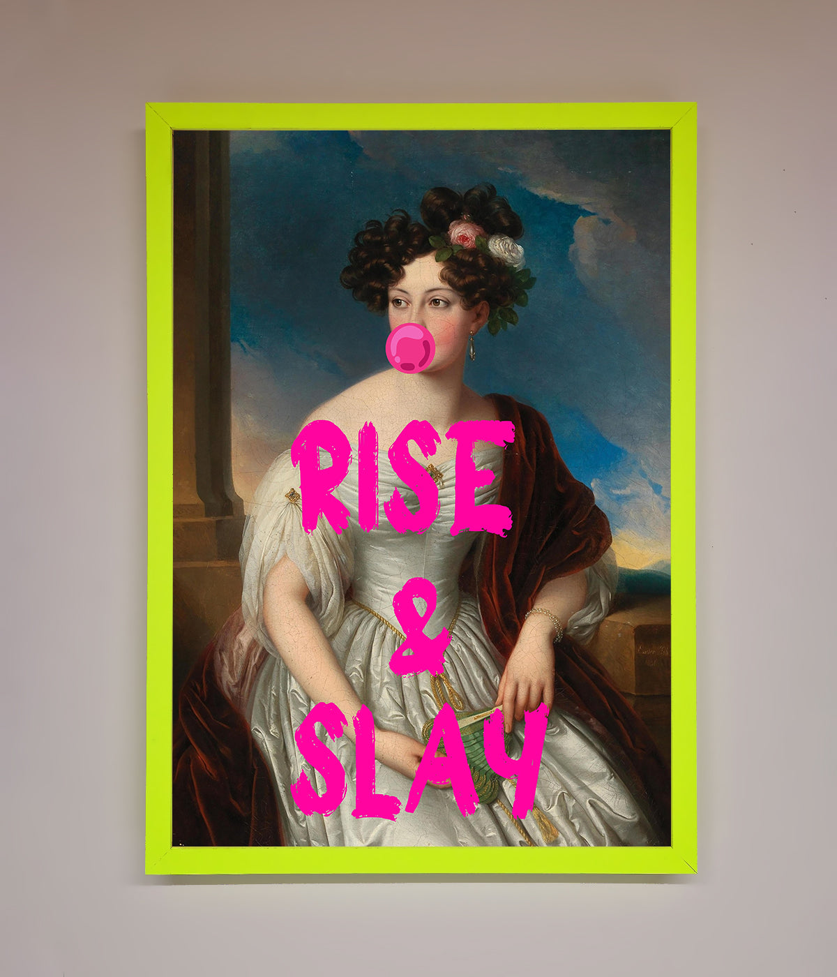 Rise And Slay Framed Wall Art print