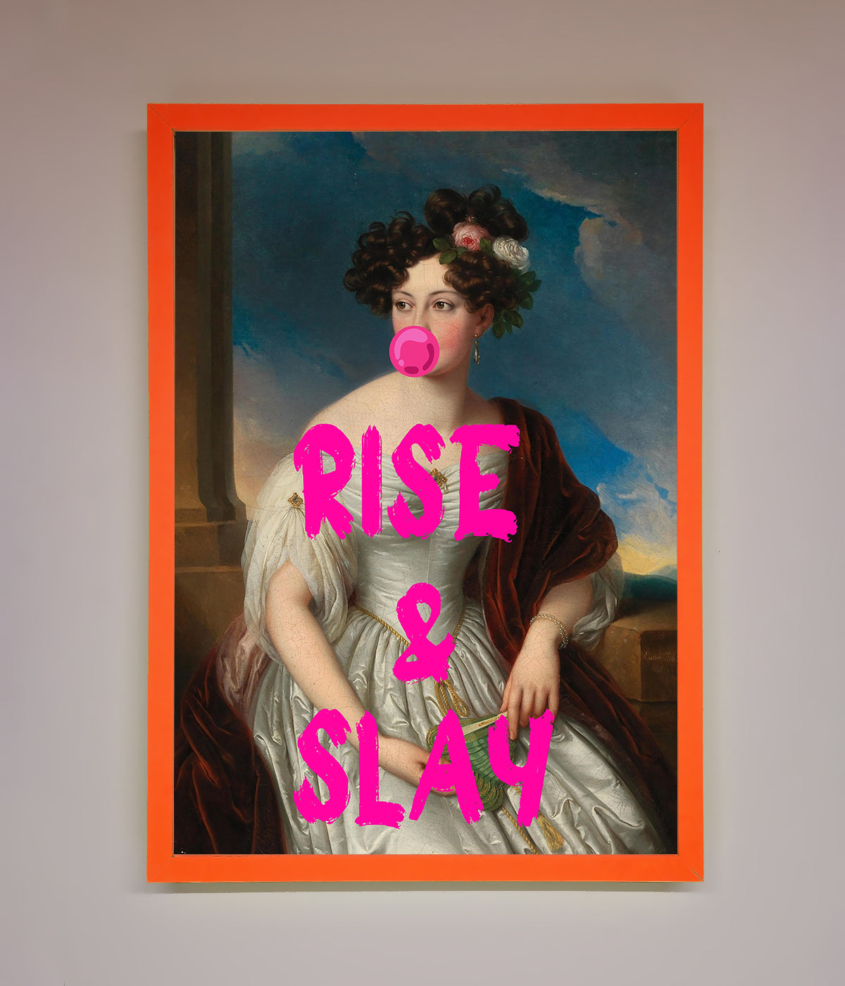 Rise And Slay Framed Wall Art print