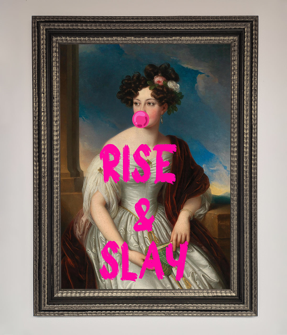 Rise And Slay Framed Wall Art print