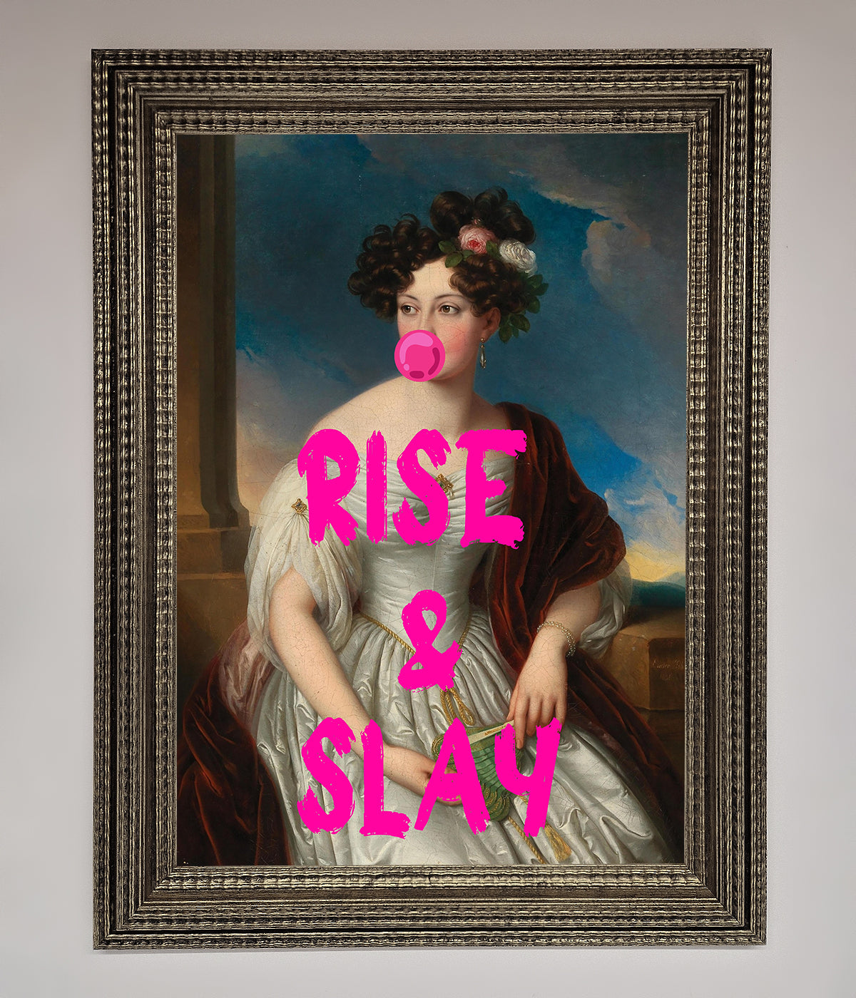 Rise And Slay Framed Wall Art print