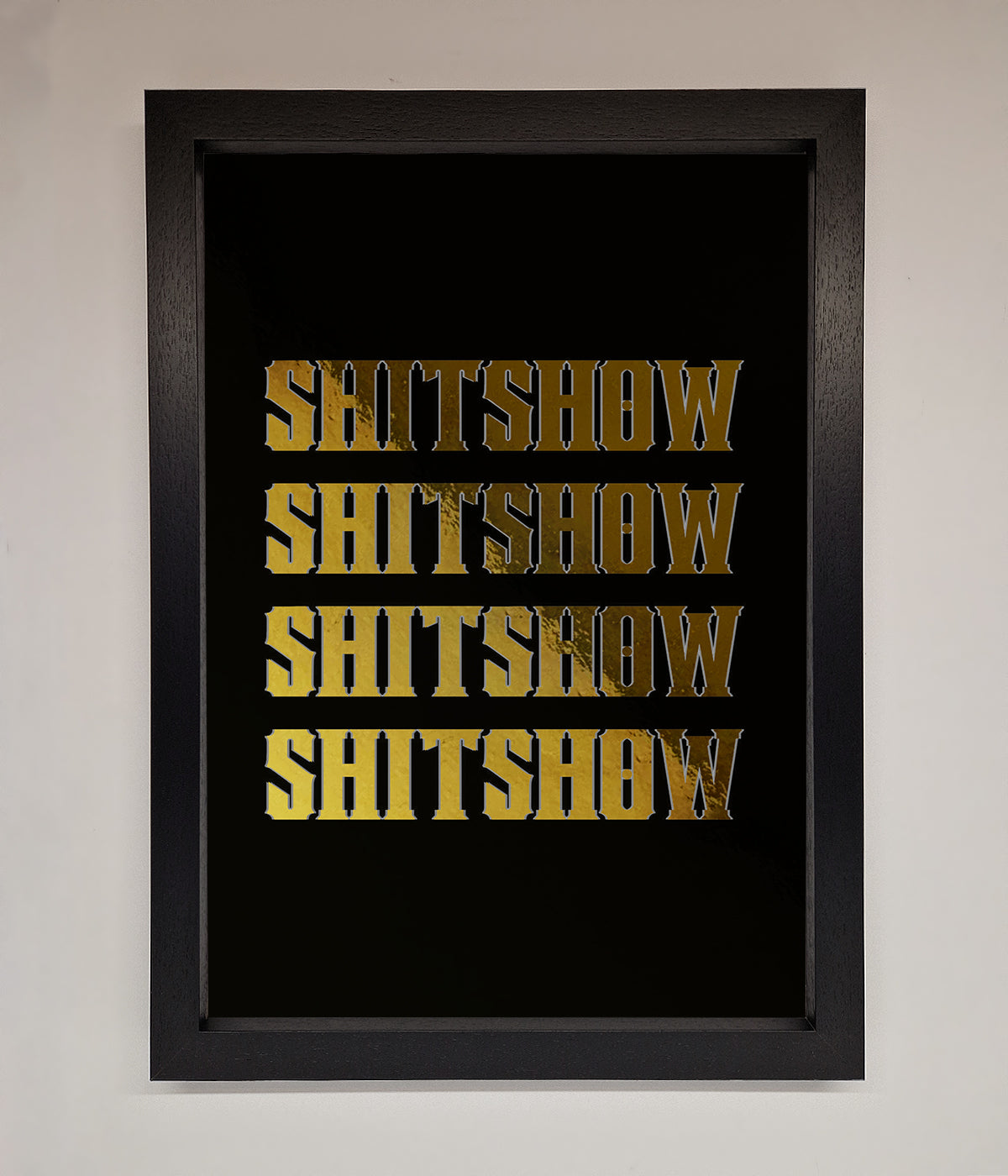 Rude Quote Foil Print print