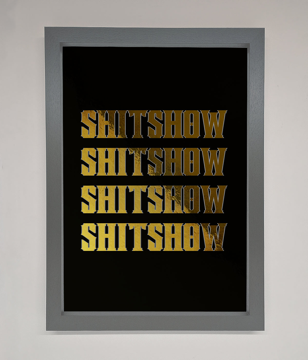 Rude Quote Foil Print print