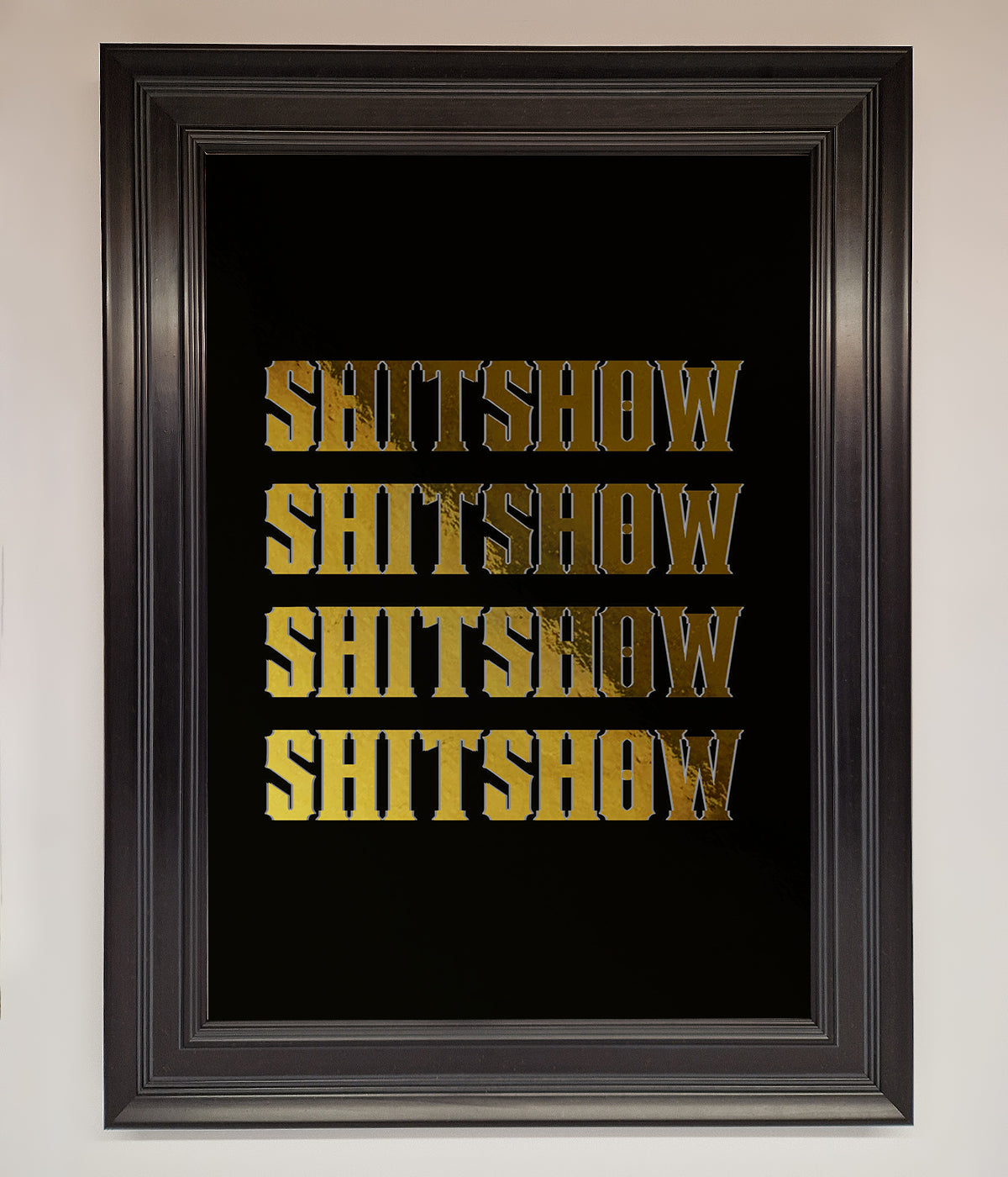 Rude Quote Foil Print print