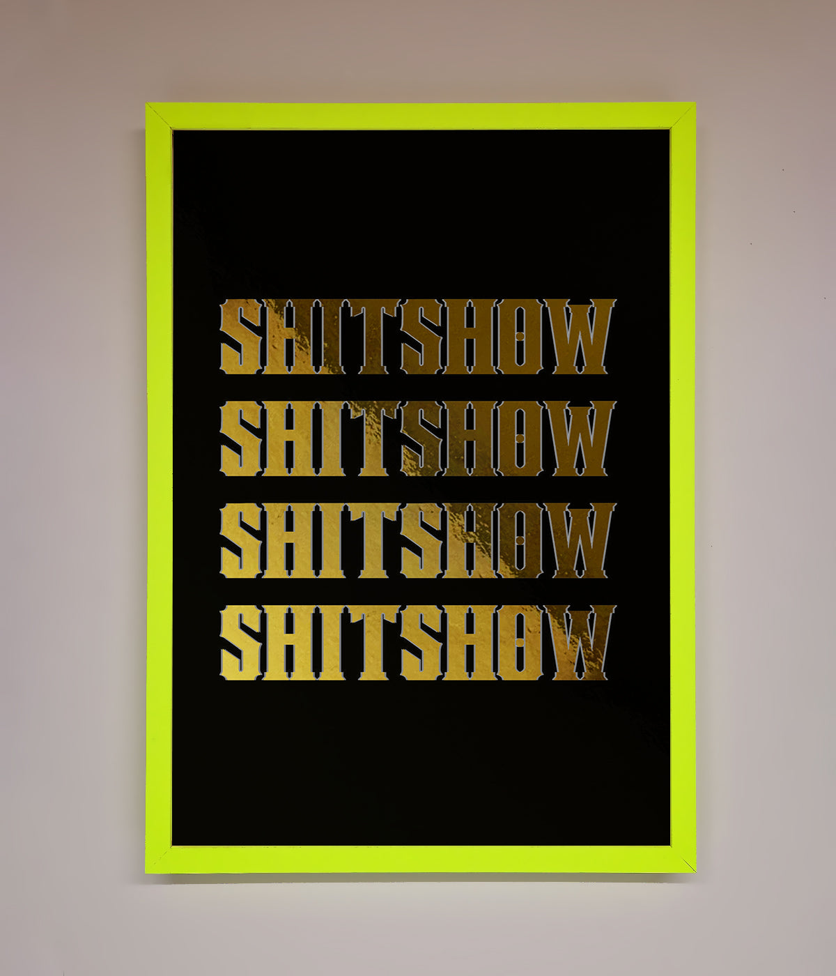 Rude Quote Foil Print print