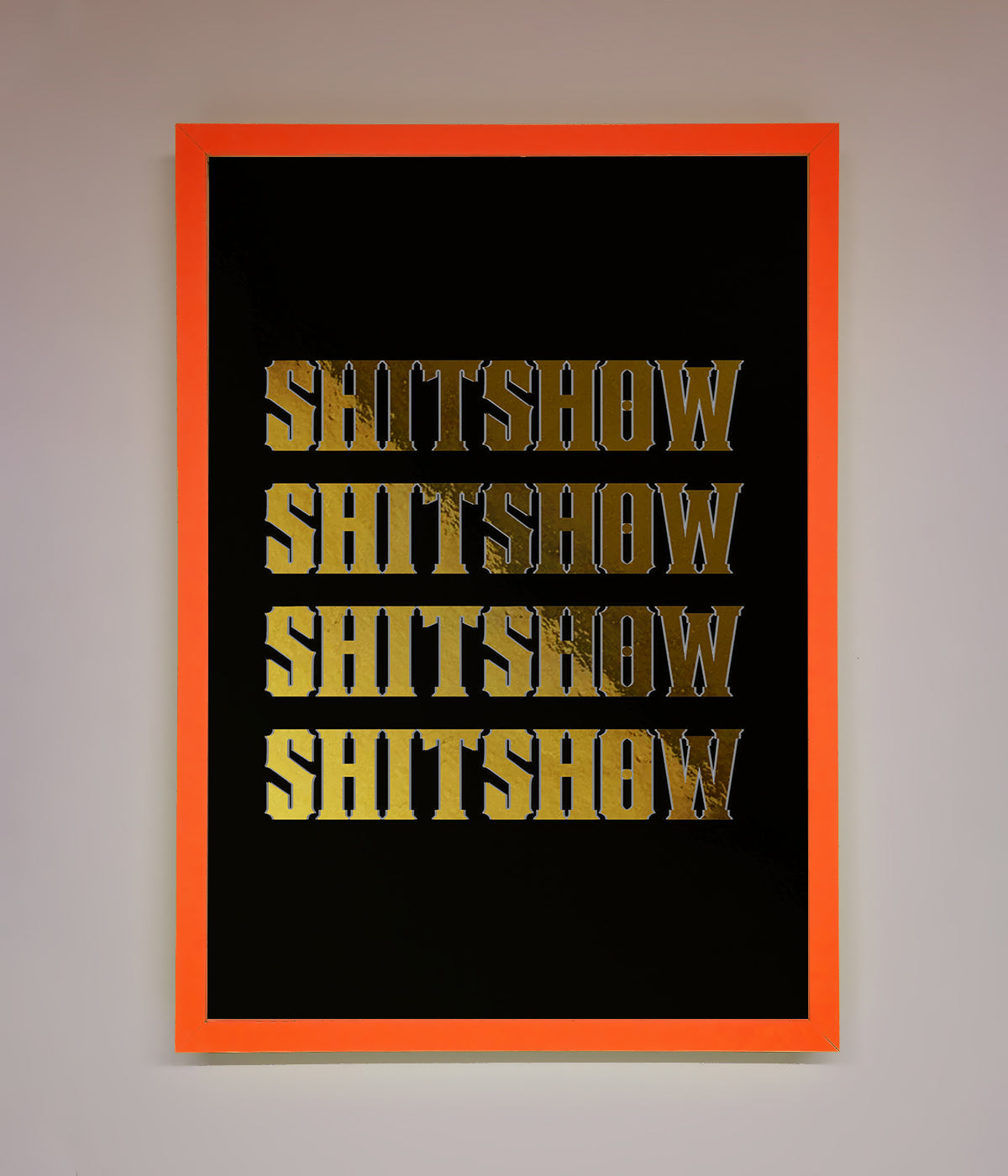 Rude Quote Foil Print print