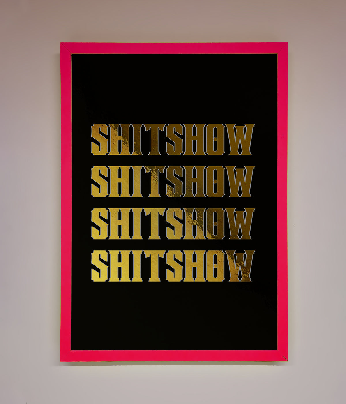 Rude Quote Foil Print print