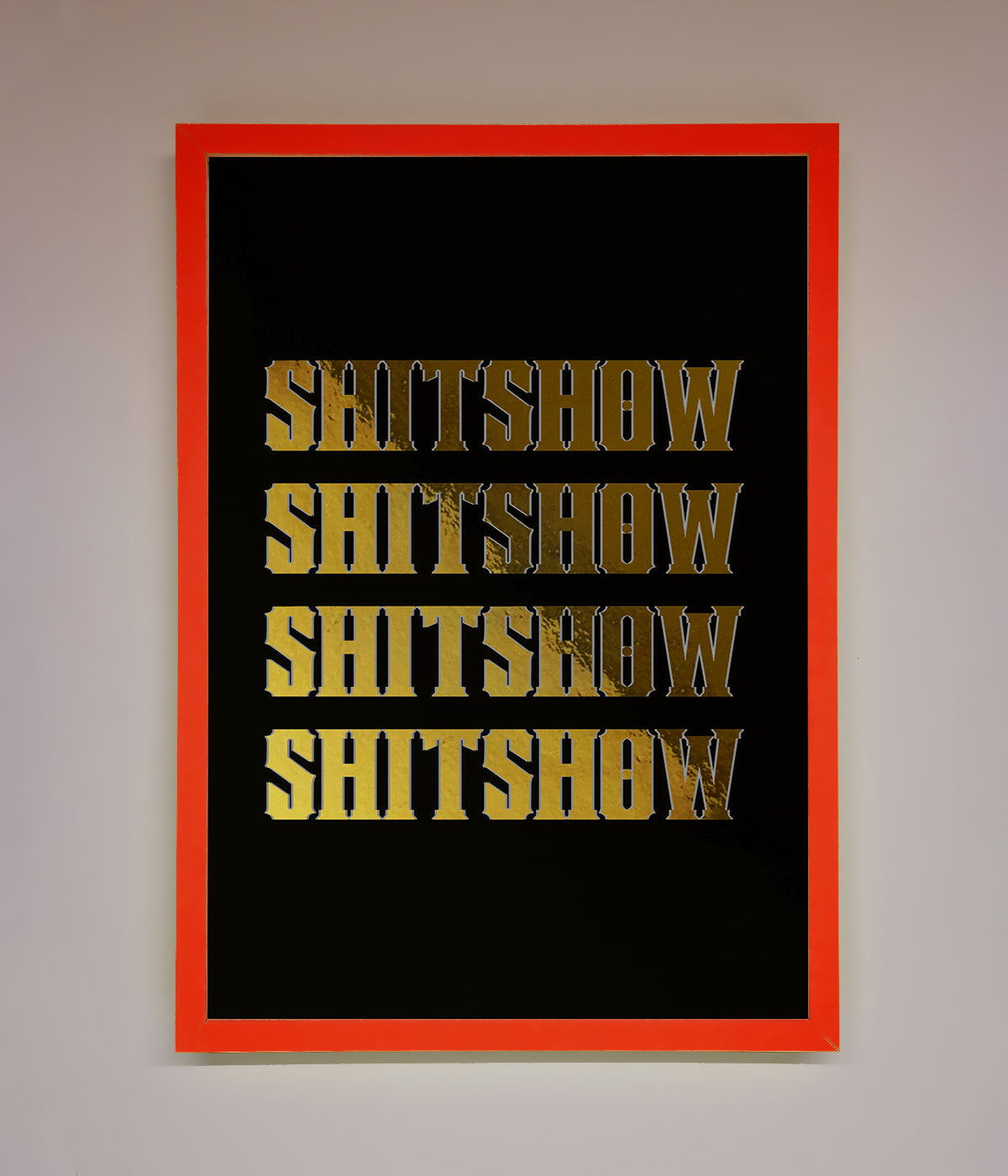 Rude Quote Foil Print print