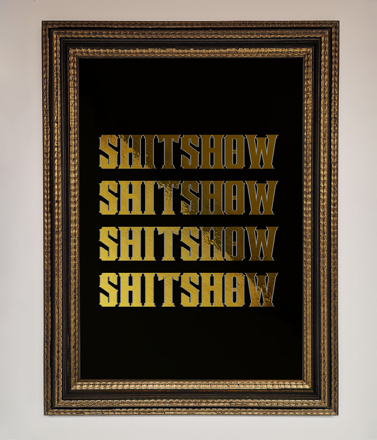 Rude Quote Foil Print print