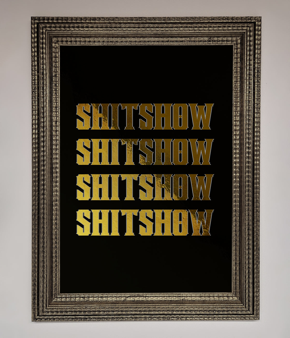 Rude Quote Foil Print print