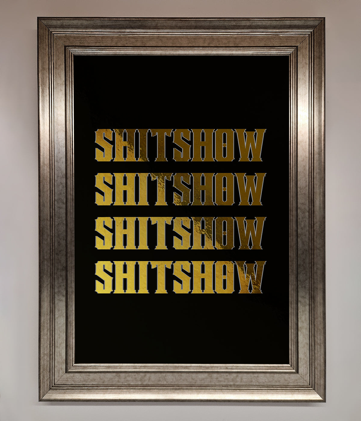 Rude Quote Foil Print print