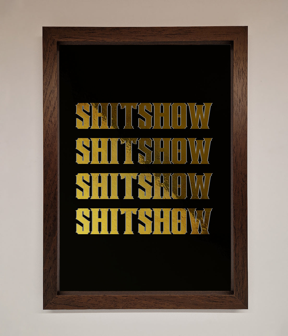 Rude Quote Foil Print print