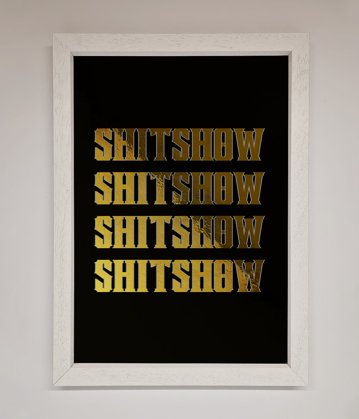 Rude Quote Foil Print print