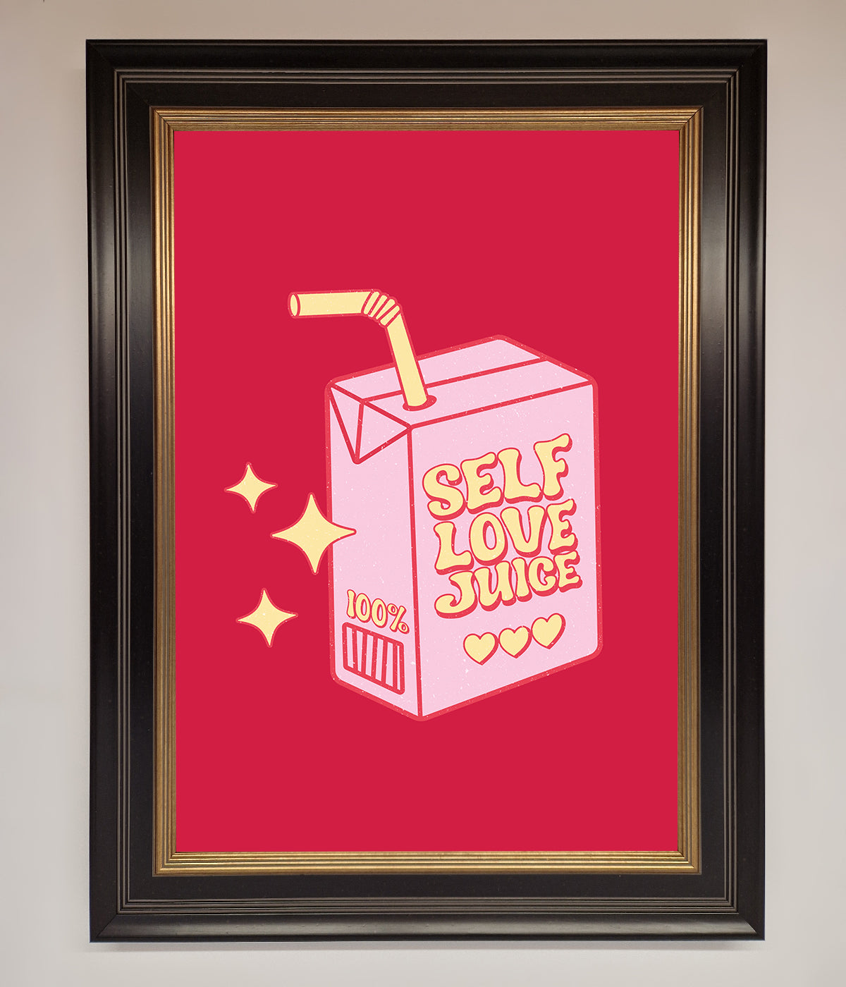 Self Love Juice Framed Poster print