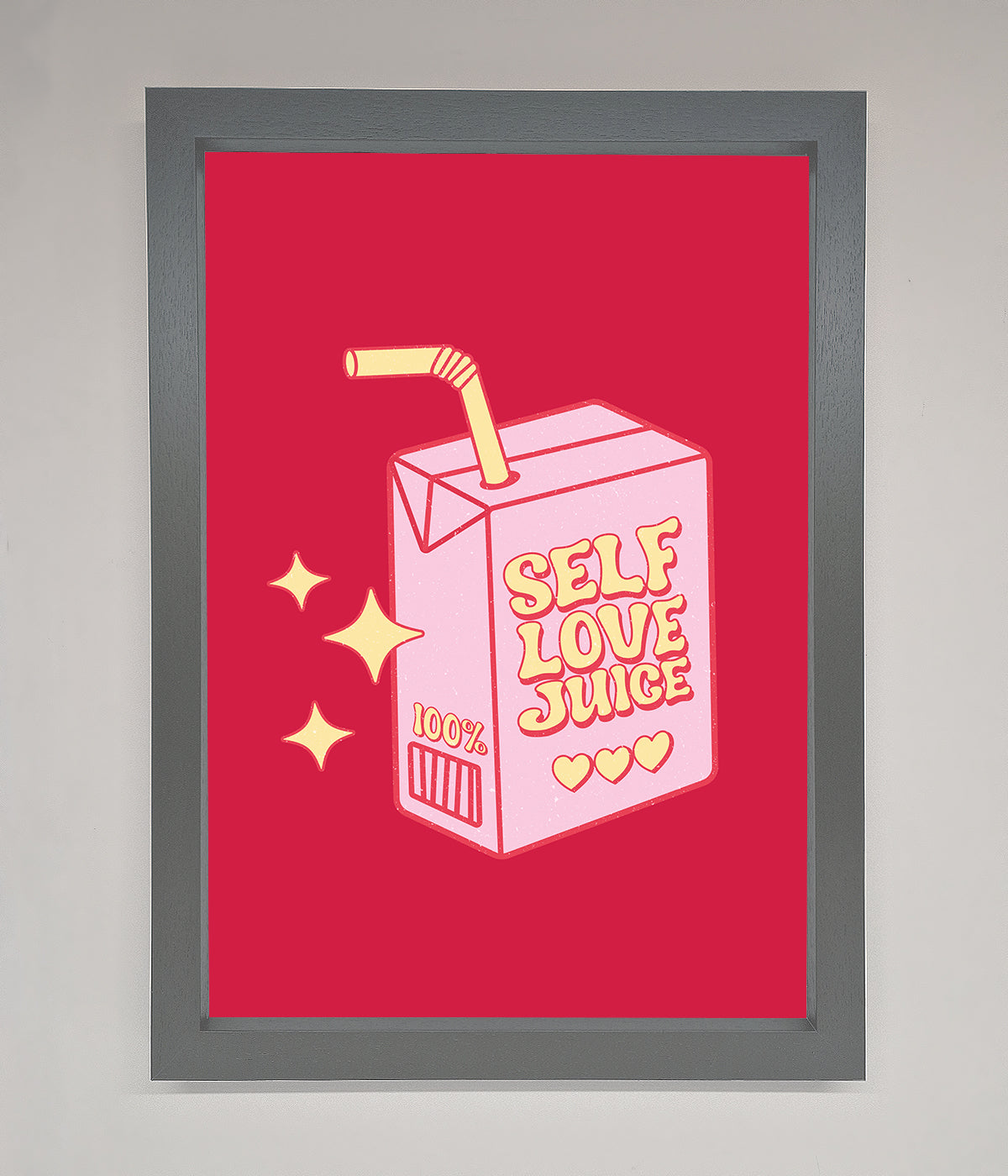 Self Love Juice Framed Poster print