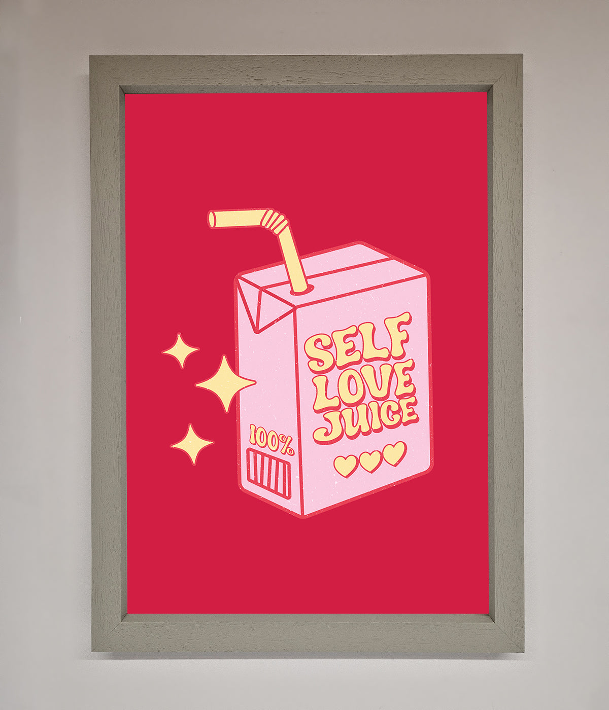 Self Love Juice Framed Poster print