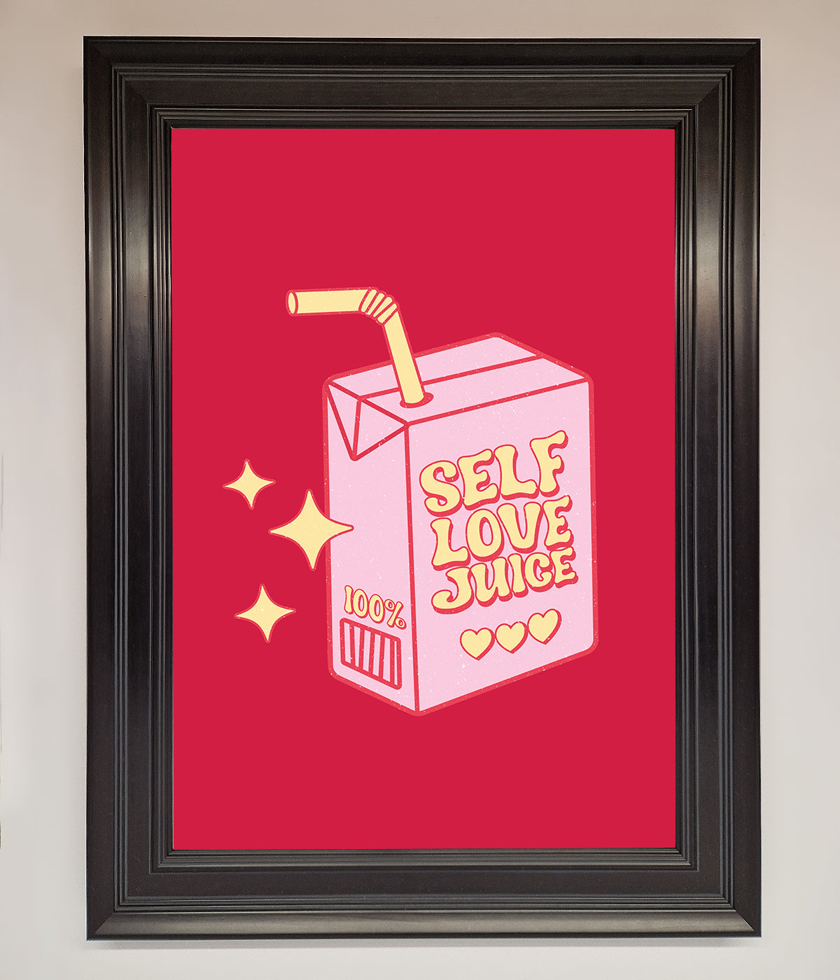 Self Love Juice Framed Poster print