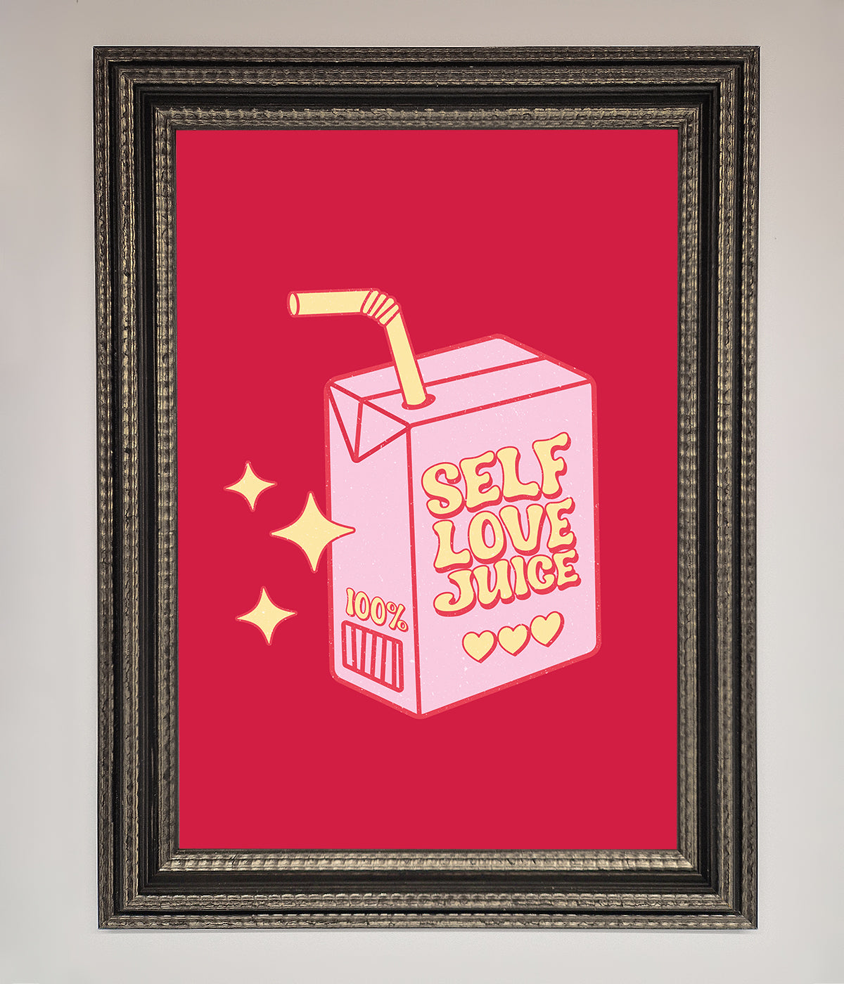 Self Love Juice Framed Poster print