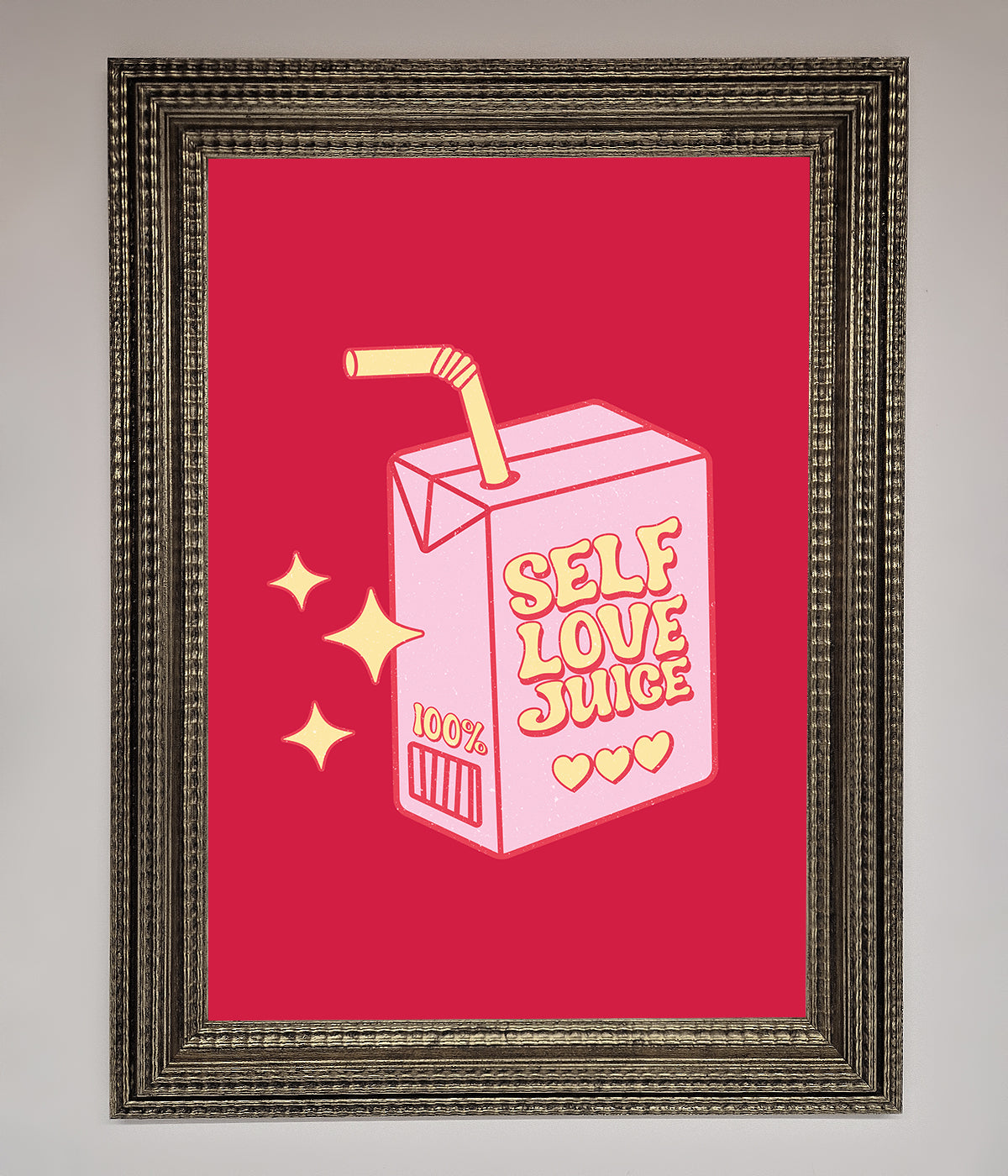 Self Love Juice Framed Poster print