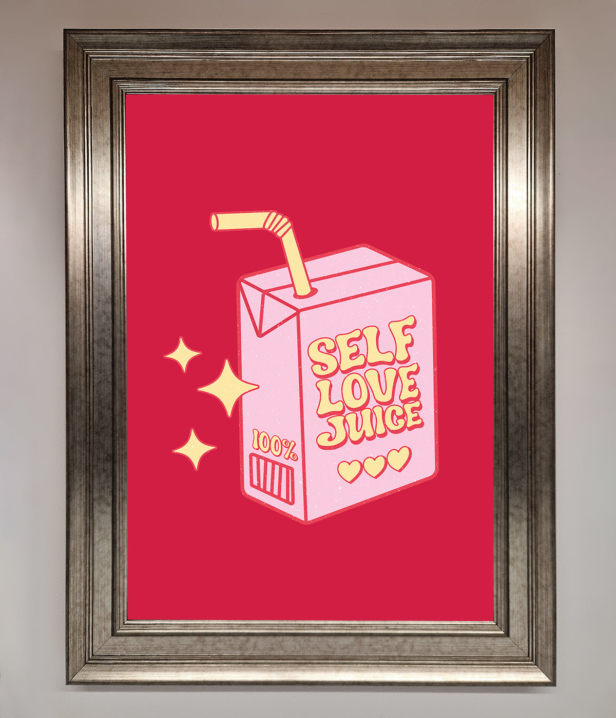 Self Love Juice Framed Poster print