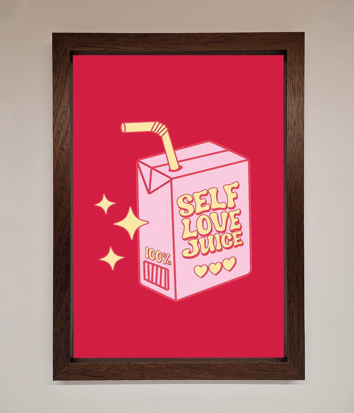 Self Love Juice Framed Poster print