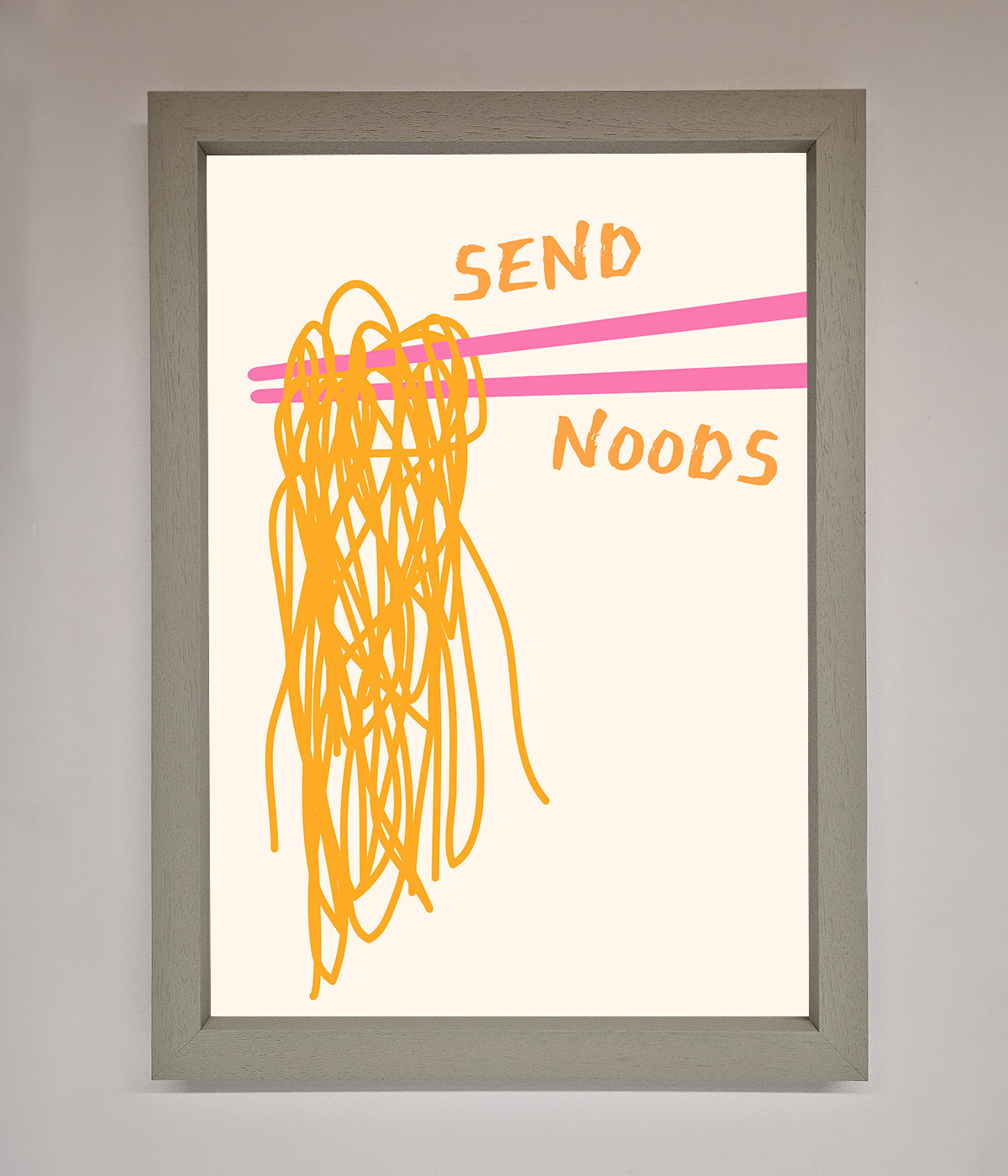 Send Noods Framed Poster print