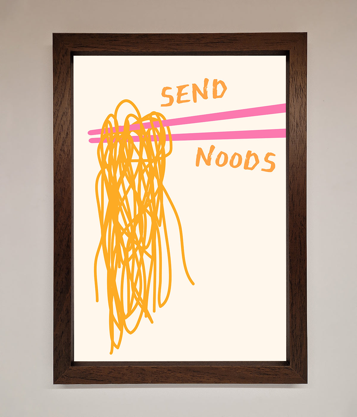 Send Noods Framed Poster print