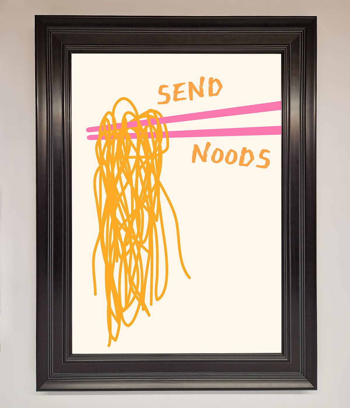 Send Noods Framed Poster print