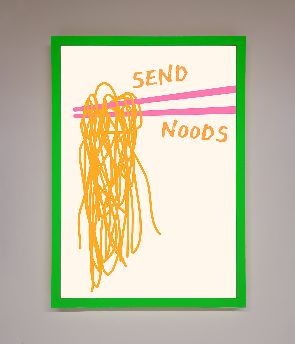 Send Noods Framed Poster print