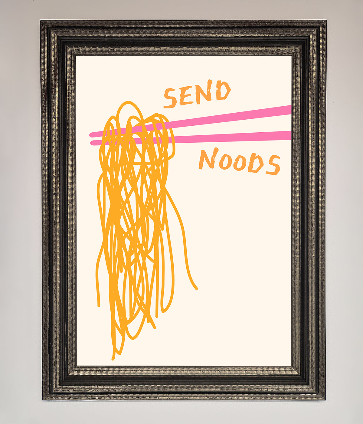 Send Noods Framed Poster print