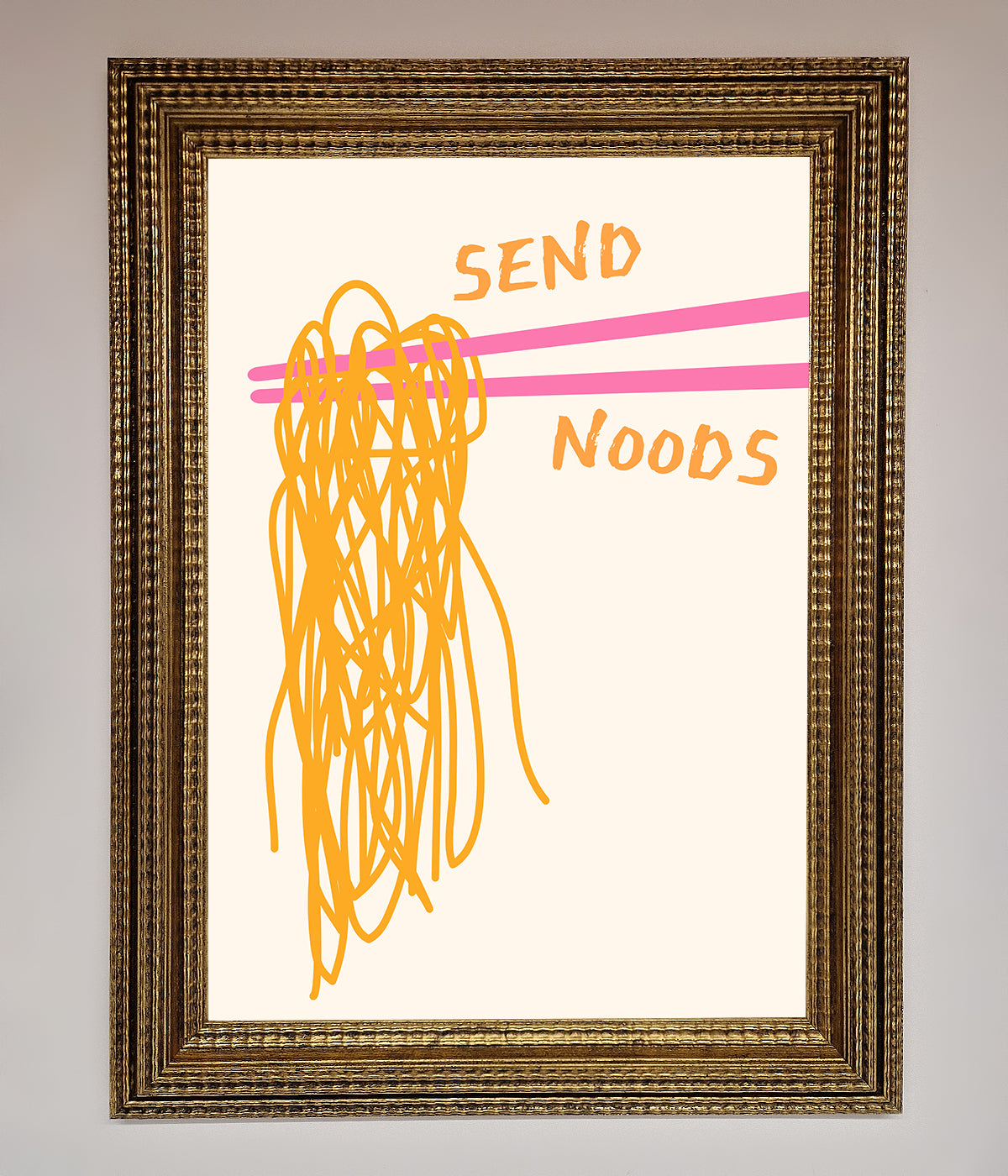 Send Noods Framed Poster print