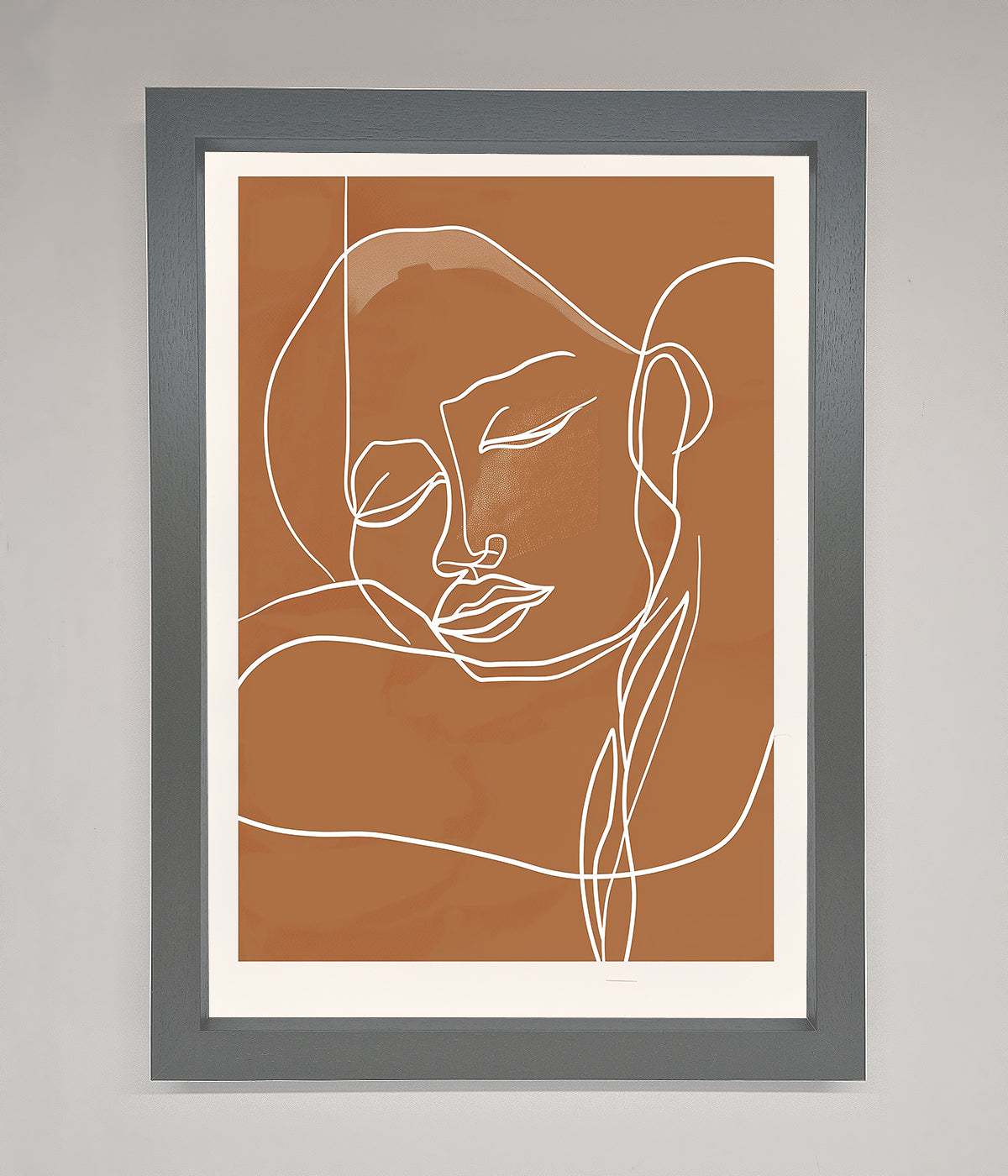 Sepia Lines Framed Wall Art print