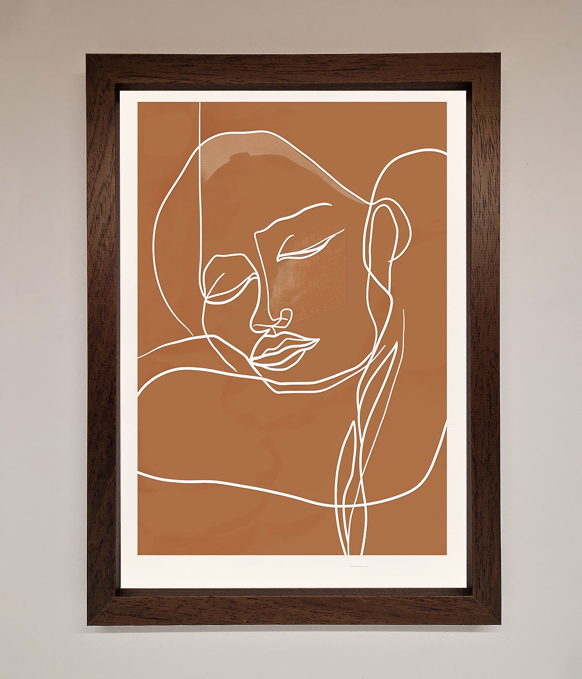 Sepia Lines Framed Wall Art print