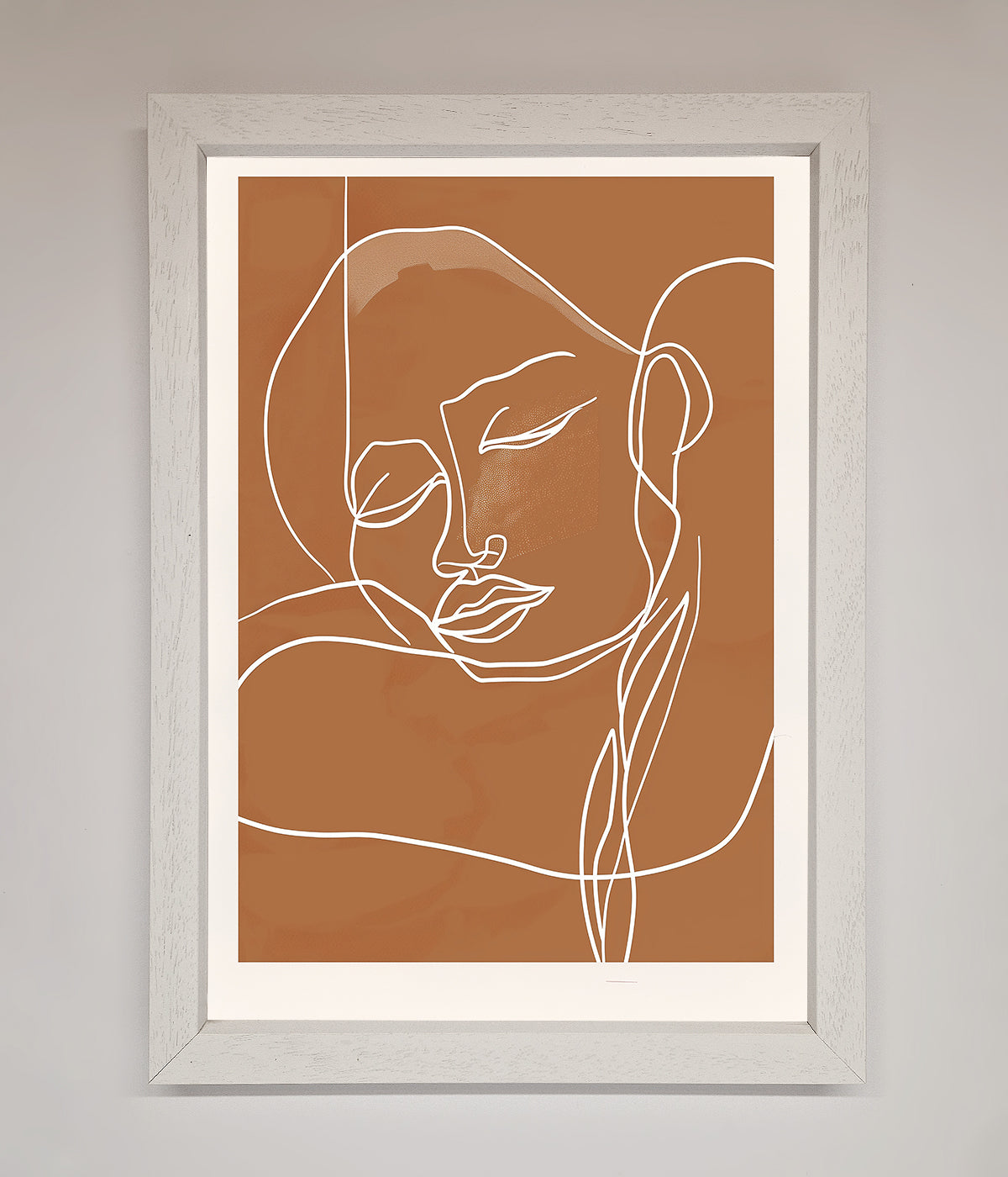 Sepia Lines Framed Wall Art print