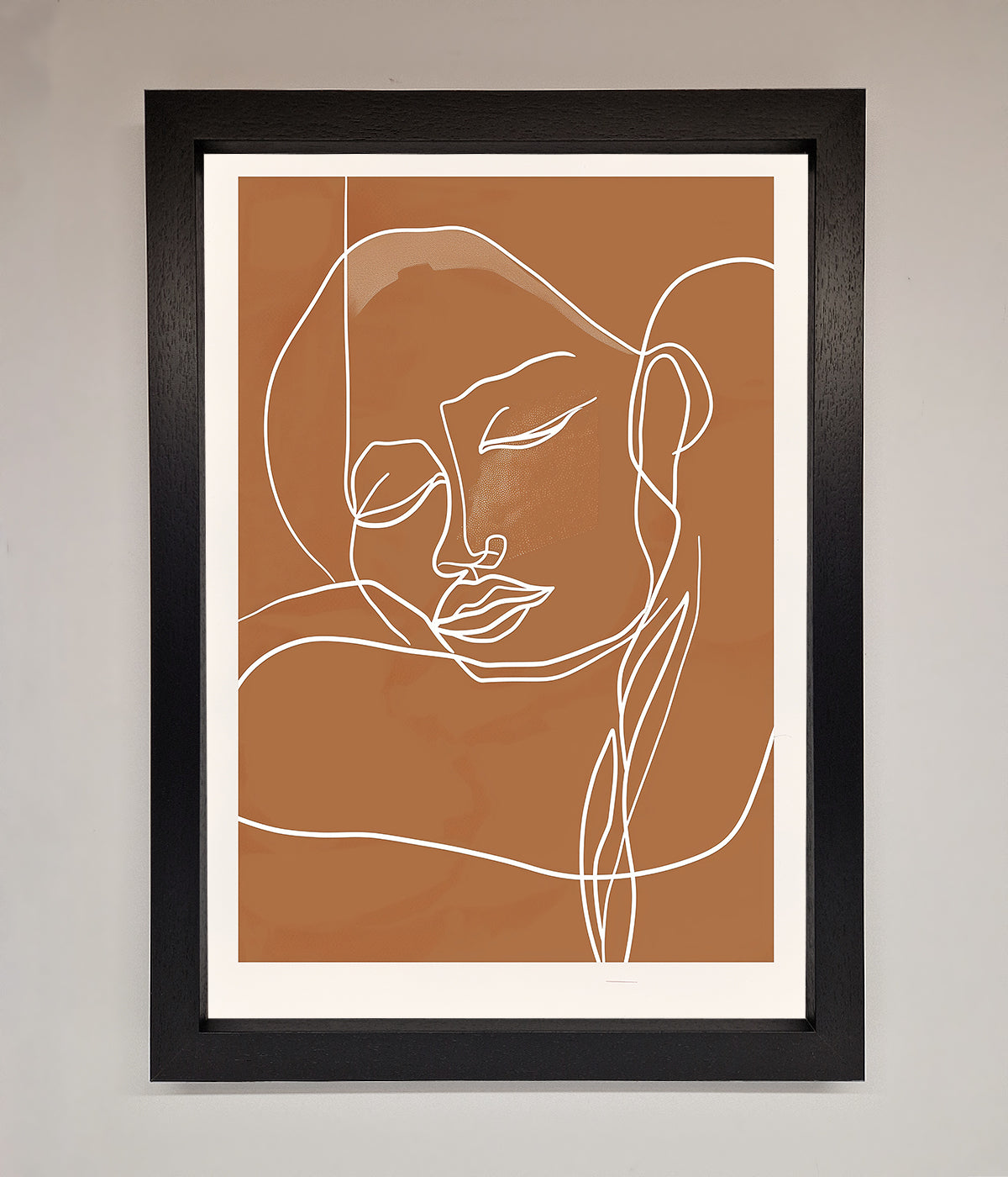 Sepia Lines Framed Wall Art print