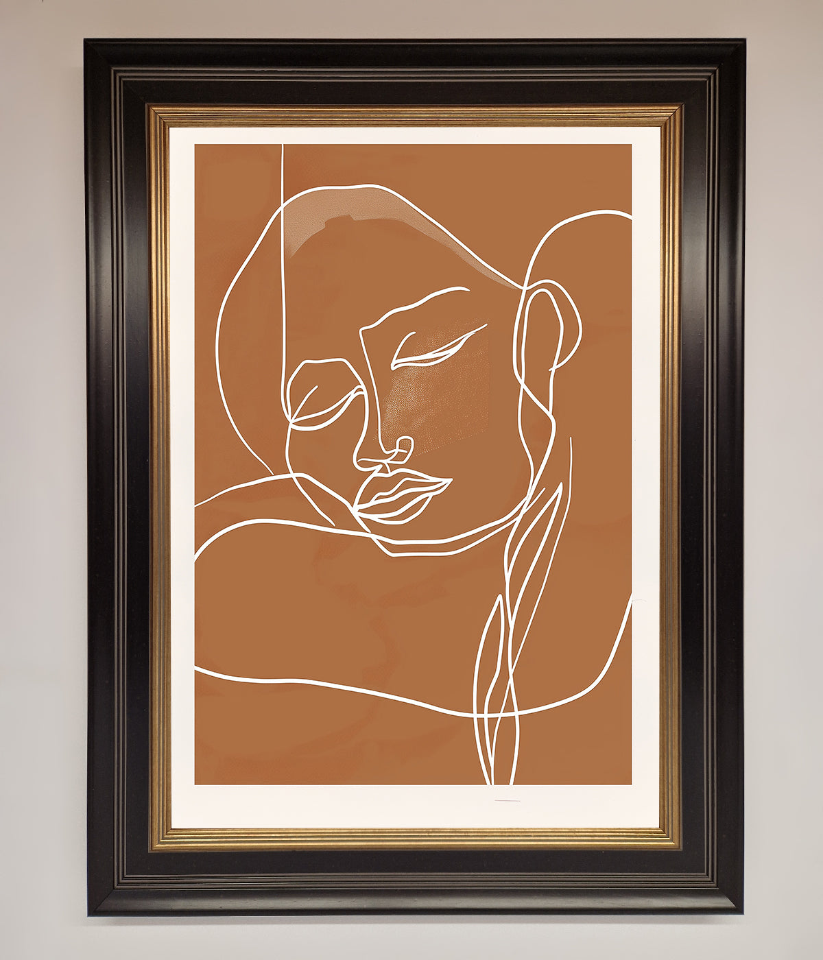 Sepia Lines Framed Wall Art print