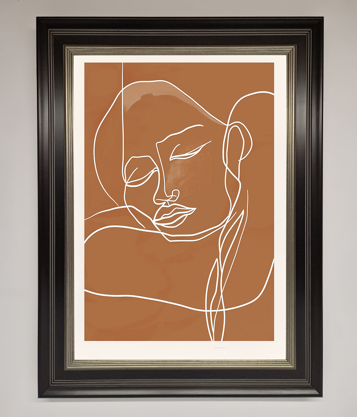 Sepia Lines Framed Wall Art print